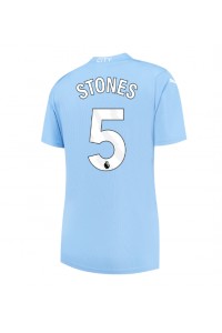 Fotbalové Dres Manchester City John Stones #5 Dámské Domácí Oblečení 2023-24 Krátký Rukáv